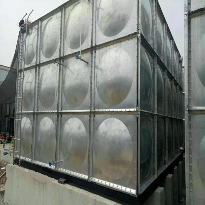 Discount! 600 cubic meter Hot dip galvanized steel panels assembled fire fighting water storage tank fire cistern