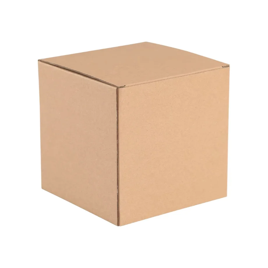 Universal recyclable thickened small container box cube corrugated Packaging gift Boxes for perfume gift