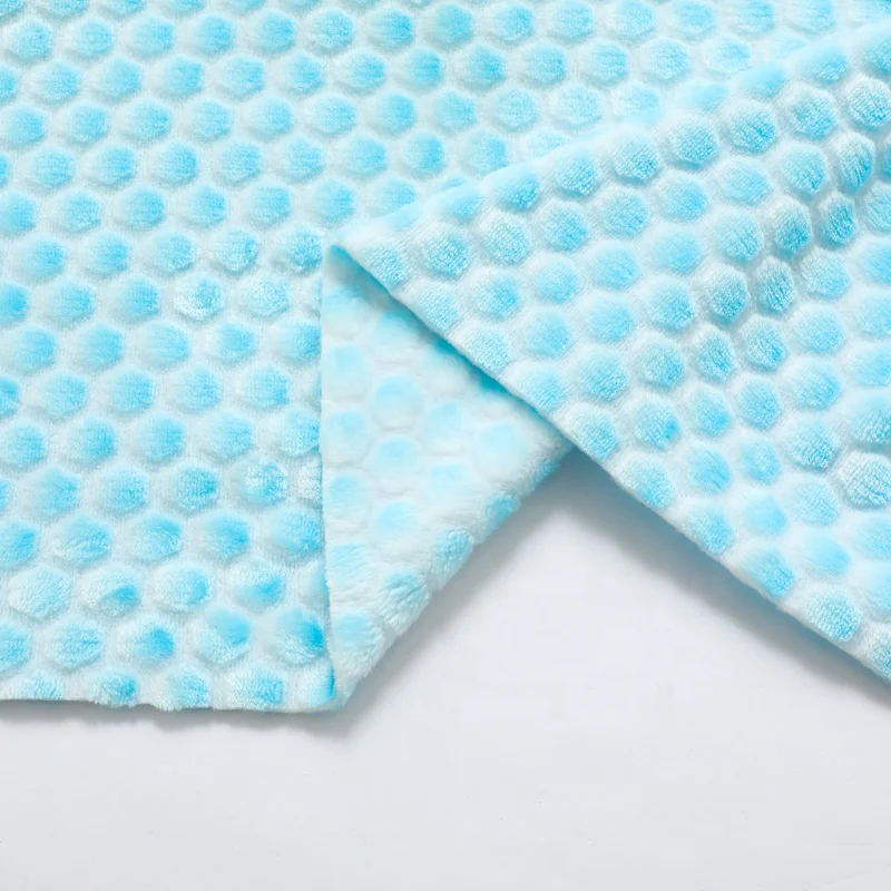 
High quality100% polyester Double-sided burnout velvet fabric flannel For Home textile 