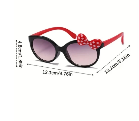 Cute Cartoon Bowknot SUN Sunglasses Girls Kids Children Sunglasses Sunshade Glasses For Climbing Outdoor Sports
