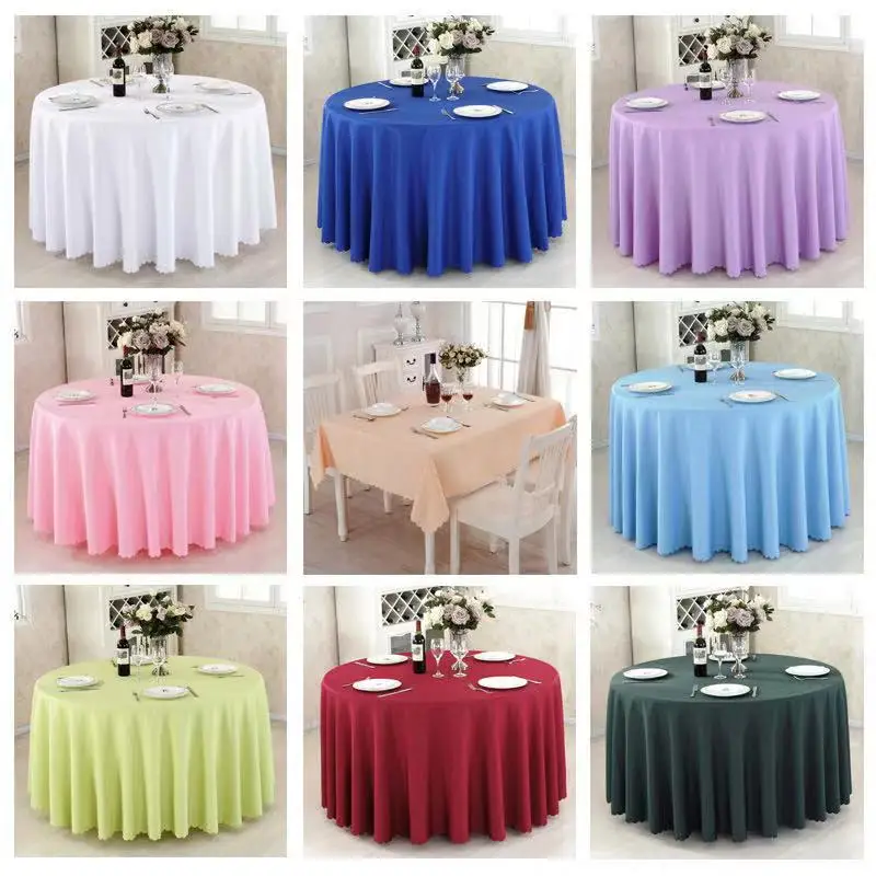 Factory Customized Rectangular Royal Blue Carton Plant Plain Table Cloth Tablecloths Square Table Cover
