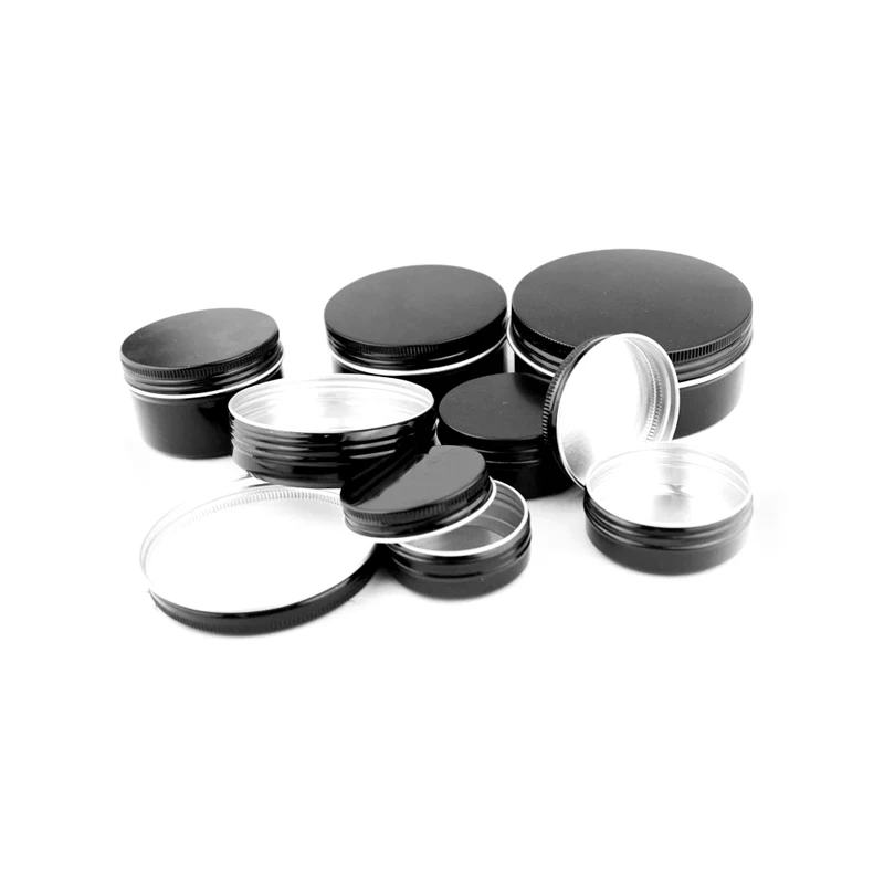 100g Round Storage Balm Oils Tea Packaging Cosmetic Cream Candy Spice Pill Mint Small Metal Aluminium Tin Box With Screw Lid Jar