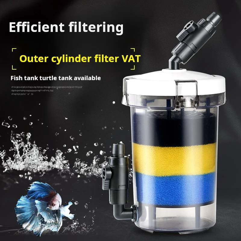 Fish tank filter transparent filter VAT aquarium filtering equipment front grass cylinder mute external barrel Lw series
