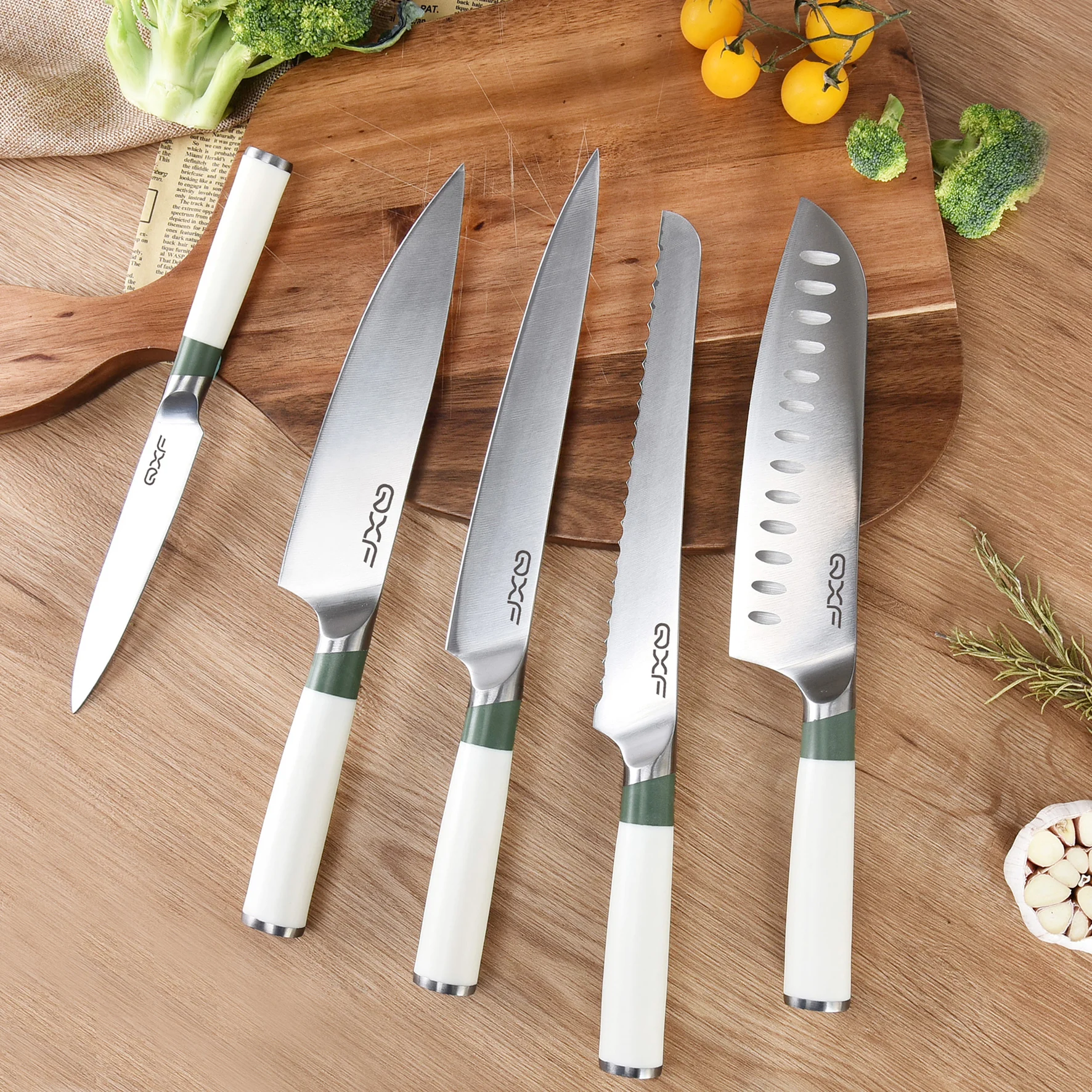 Kitchen Knife Set Luxury & Elegant ABS Handle Stainless Steel Chef Knife Set High Quality Chef Knife Premium as Gift