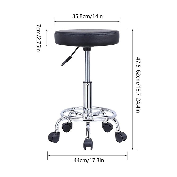 Заводская цена Лабораторная Мебель Стул Лабораторный стул с подставкой для