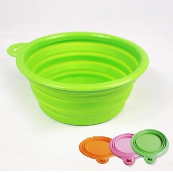BPA Free Dishwasher Safe Portable and Collapsible Silicone Pet Bowl for Traveling Food Water Feeding Cup Dish for Dogs Cats