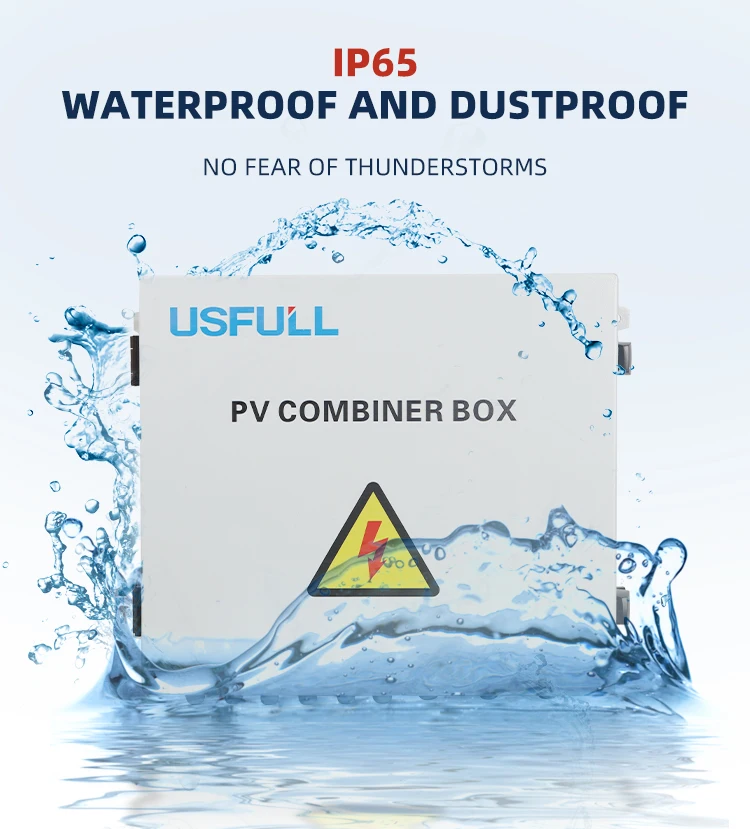 USFULL pv combiner box 2 4 6 8 12 string waterproof IP65 solar dc combiner box