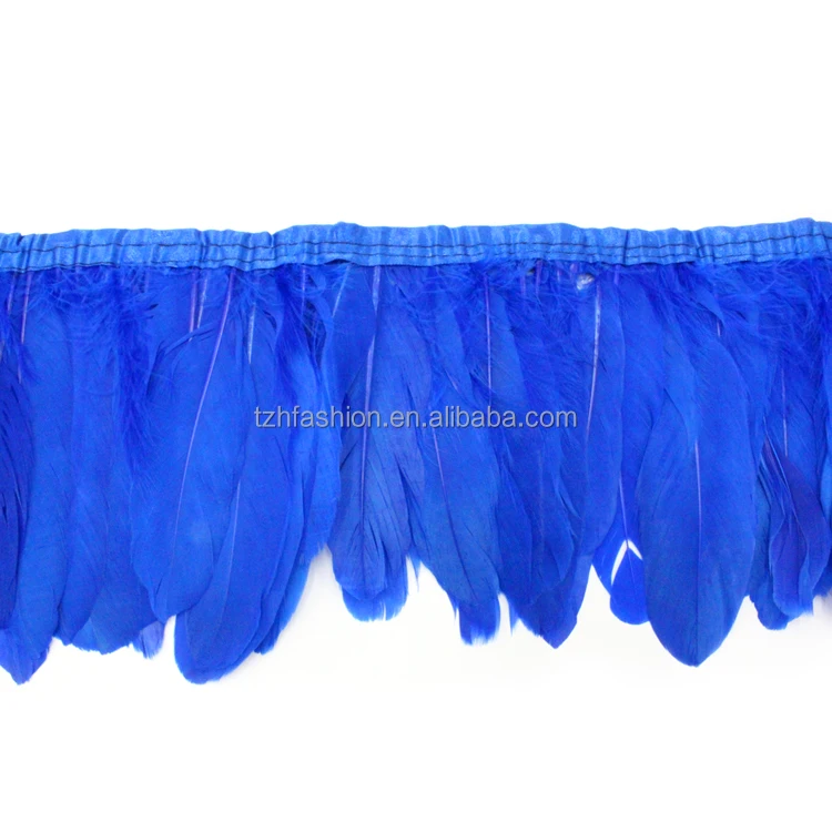 Natural African Lace Accessories Chicken Ostrich Feathers For Crafts Colorful Decorative Macrame Chicken Goose Feather Trim