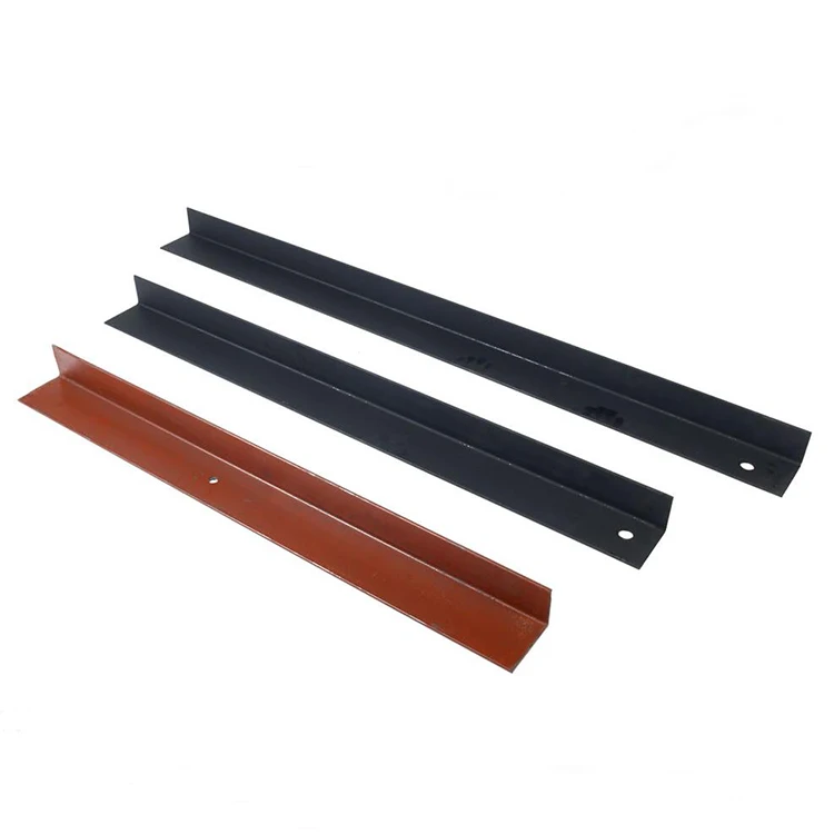 Black Red Painted Angle Steel Irons Bars in 20 Inch Lengths
