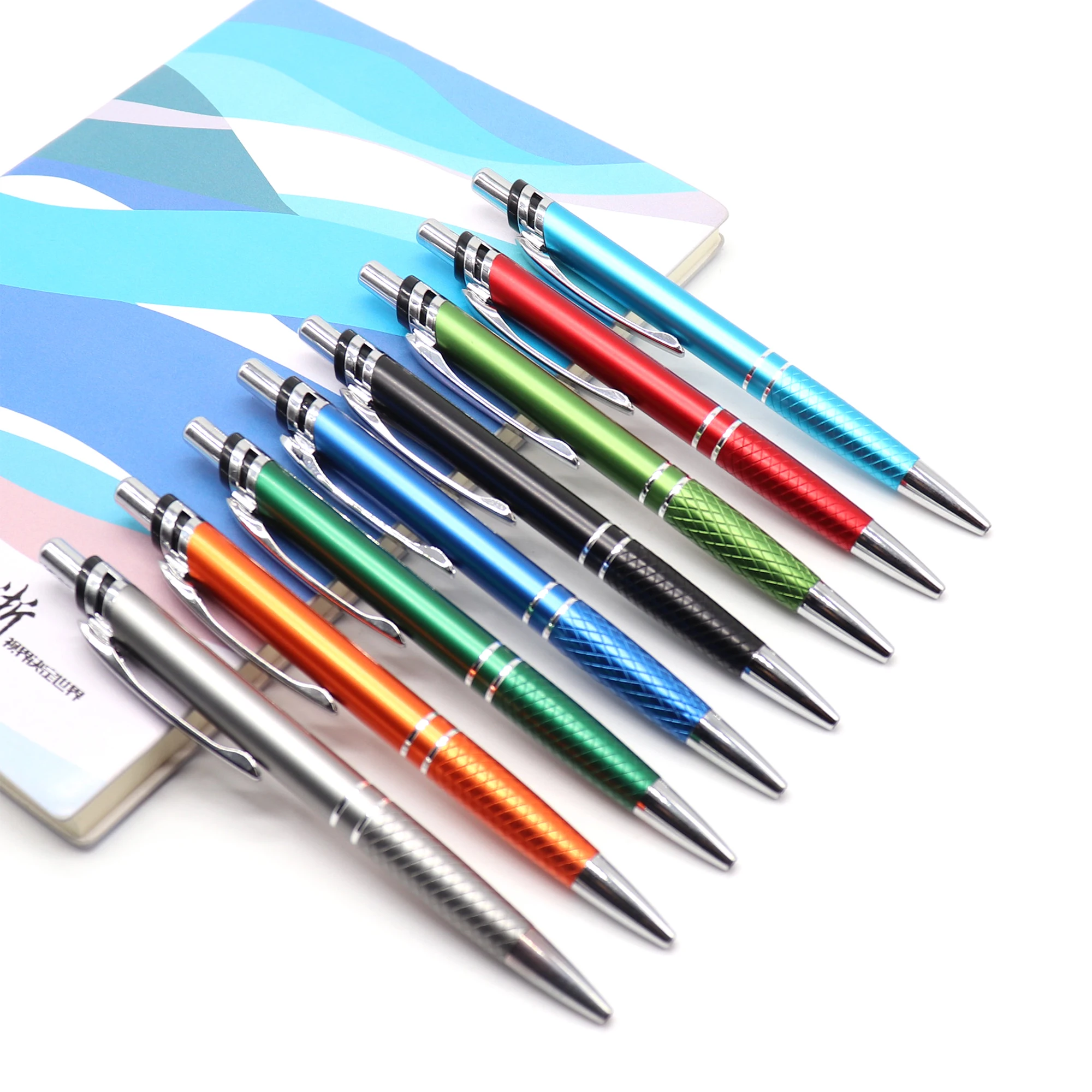 RS Branded high quality promo gift customized logo aluminium promotional Metal pen