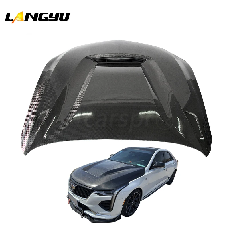 Car Accessories&Parts GTS Style Carbon Fiber CT4 Engine Hood Car Bonnet For Cadillac CT4 2020+