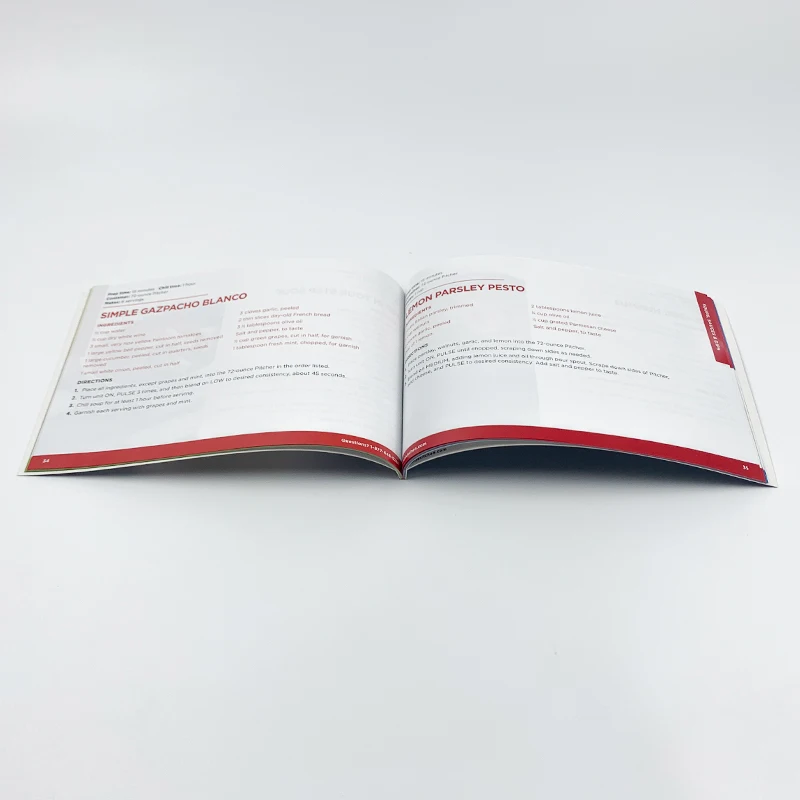 Custom paperback bulk softcover magazine publishing brochure catalogue recipe photo book printing services