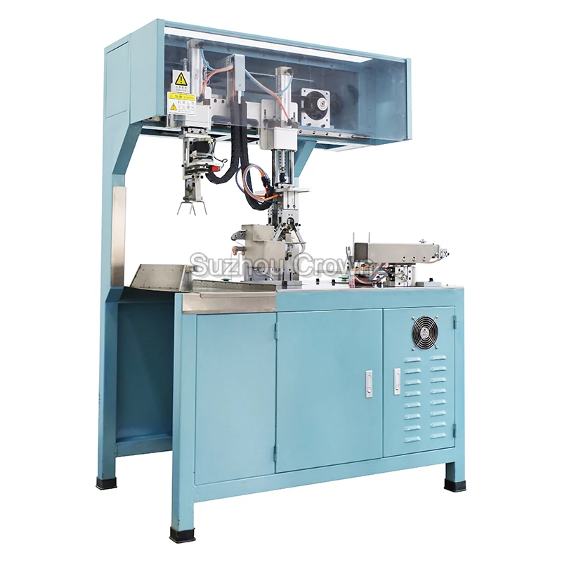 AC power cord coiling and bundling machine