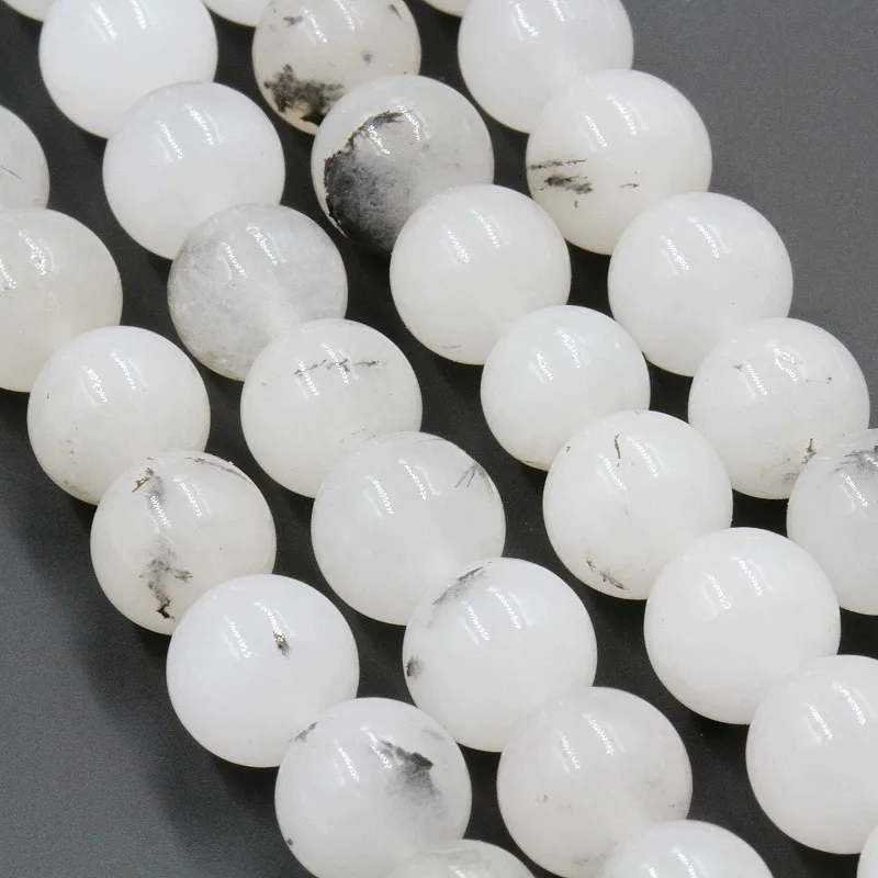 Wholesale Loose stone Beads Black Quartz Rutilated For DIY Jewelry Making MS208