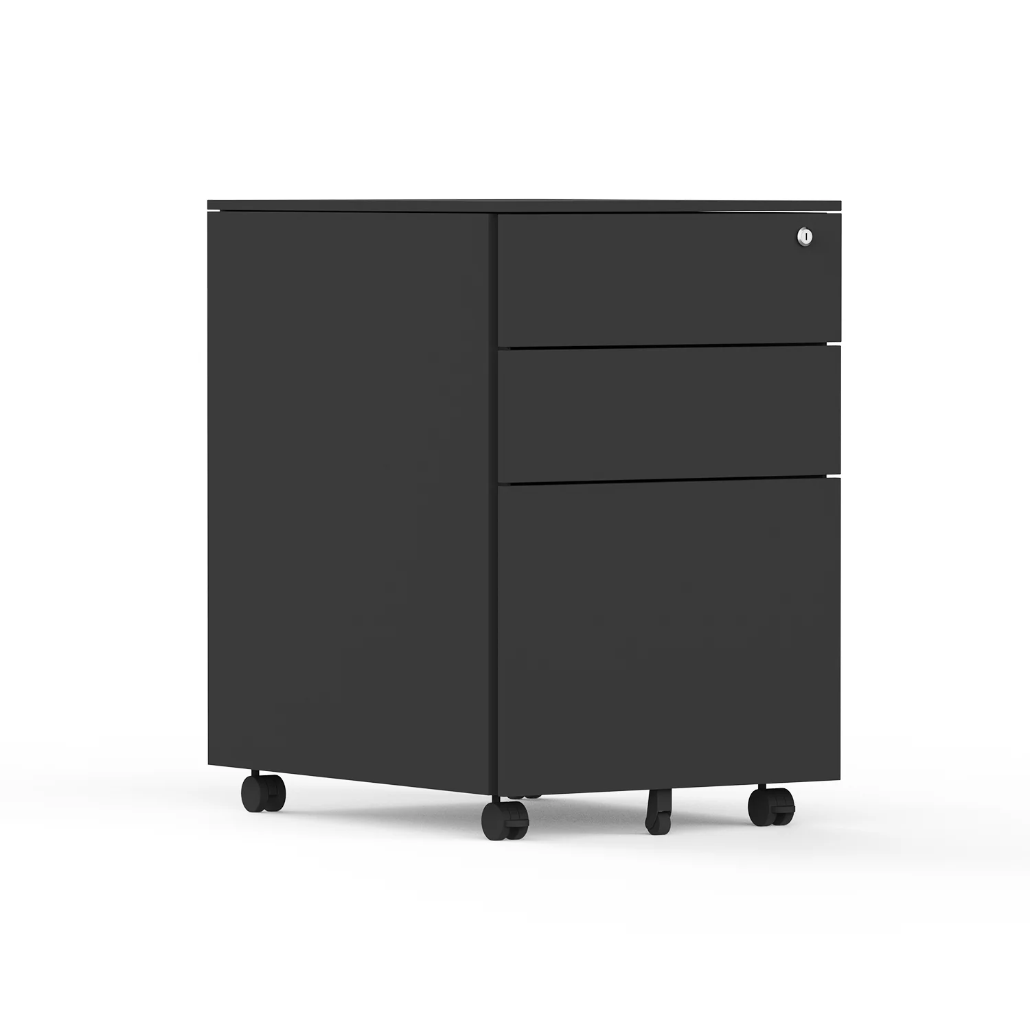 Mobile Black Pedestal File Cabinet Office Furniture Under Desk Drawer Cabinet