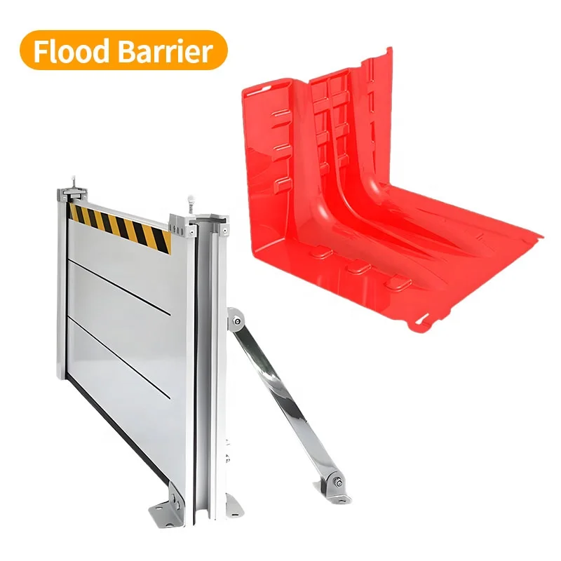 Waterproof ABS Flood-plastic-barrier 50 75cm Garage Door Removable Water Flood Protection Barrier L Shaped Plastic Flood Barrier