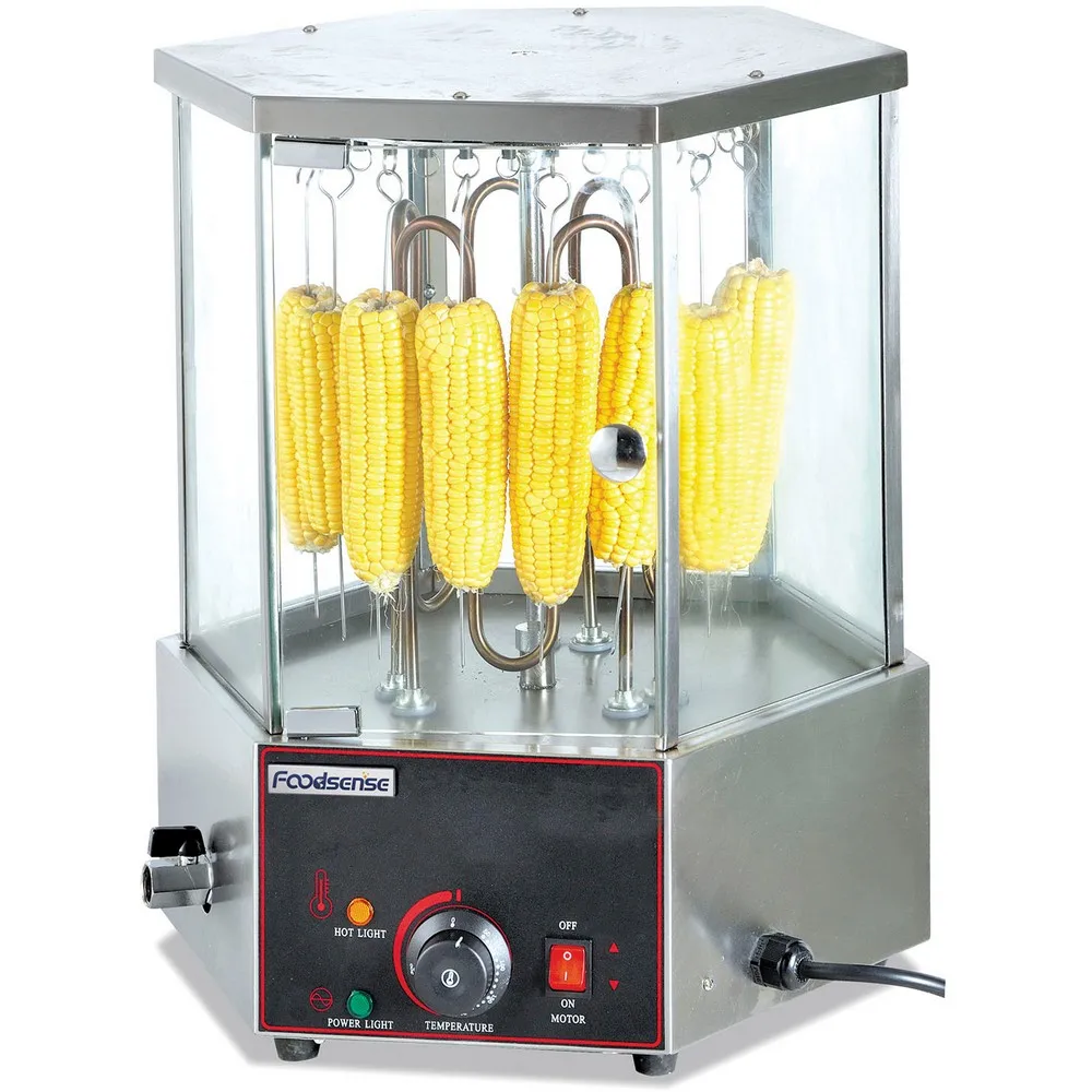 Electric Kebab Roaster Commercial Doner Shawarma Grill Machine Rotary Bar with Chicken Pin Grill BBQ Oven