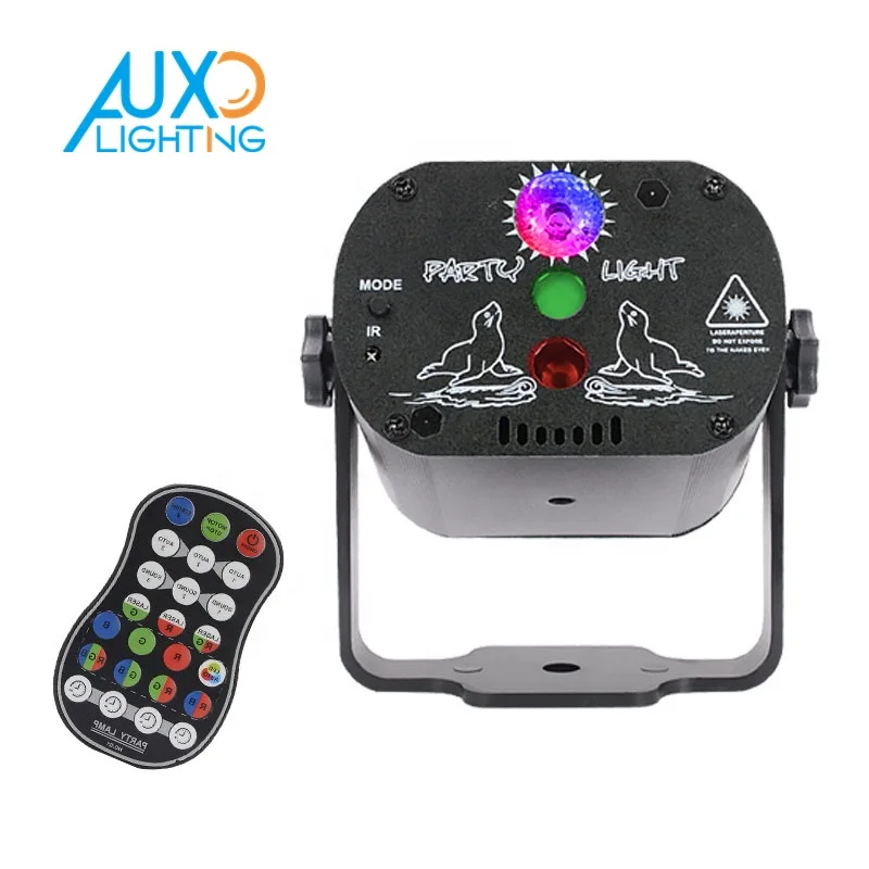 RGB светодиодные сценические лучи 2 в 1, Звуковые DJ-Прожекторы для вечеринки, стробоскопические эффекты, таймер, USB светодиодный сценический прожектор, дистанционное управление для вечеринки