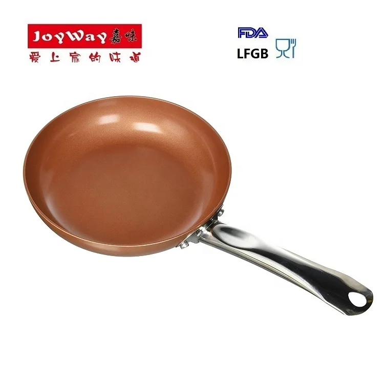 10 Pieces Copper Color Aluminium Casserole Cooker Non-Stick Copper Pan Cookware Set