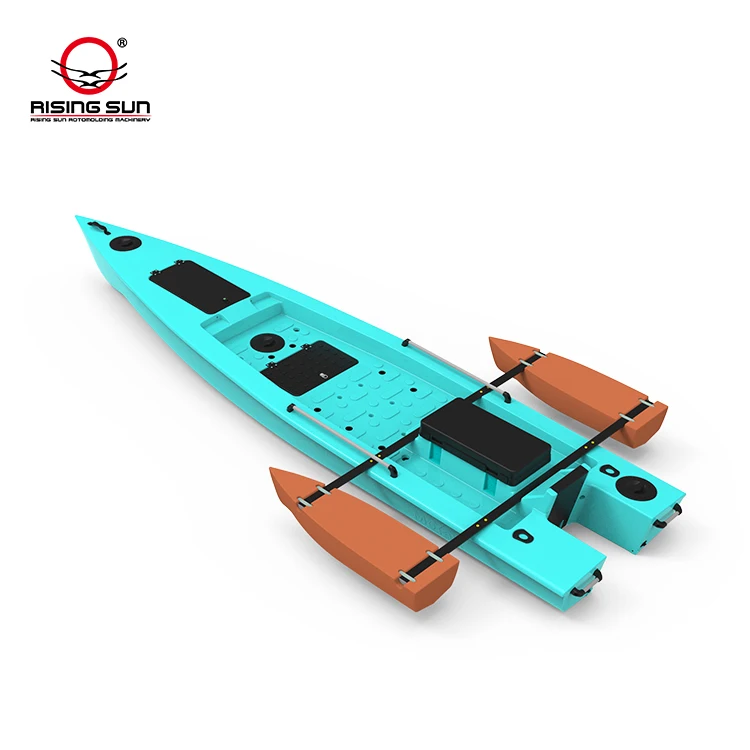Custom two layer plastic rotational molding rotomoulding fishing boat