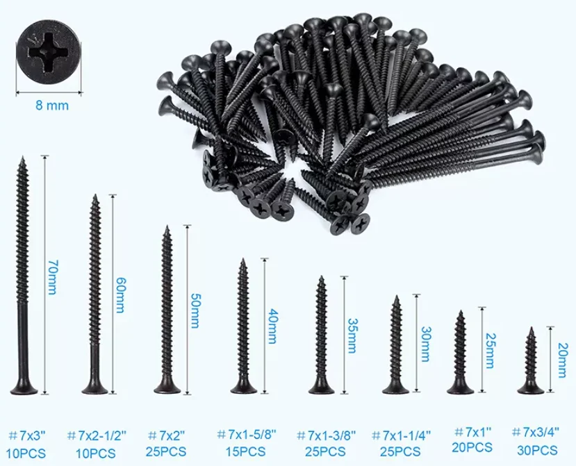 drywall screw 10000 pcs box 5/8 inch drywall screw for iron