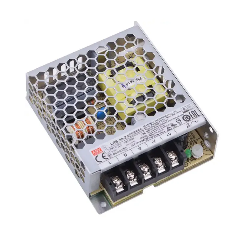 High Quality 50W 24V 2.2A DC LRS-50-24 Mean Well SMPS Power Supply for LED strip cctv