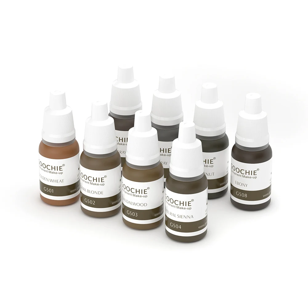 Professional Semi Permanent Makeup Pigment OEM Tattoo Ink Microblading Pigments for Lip Eyebrow