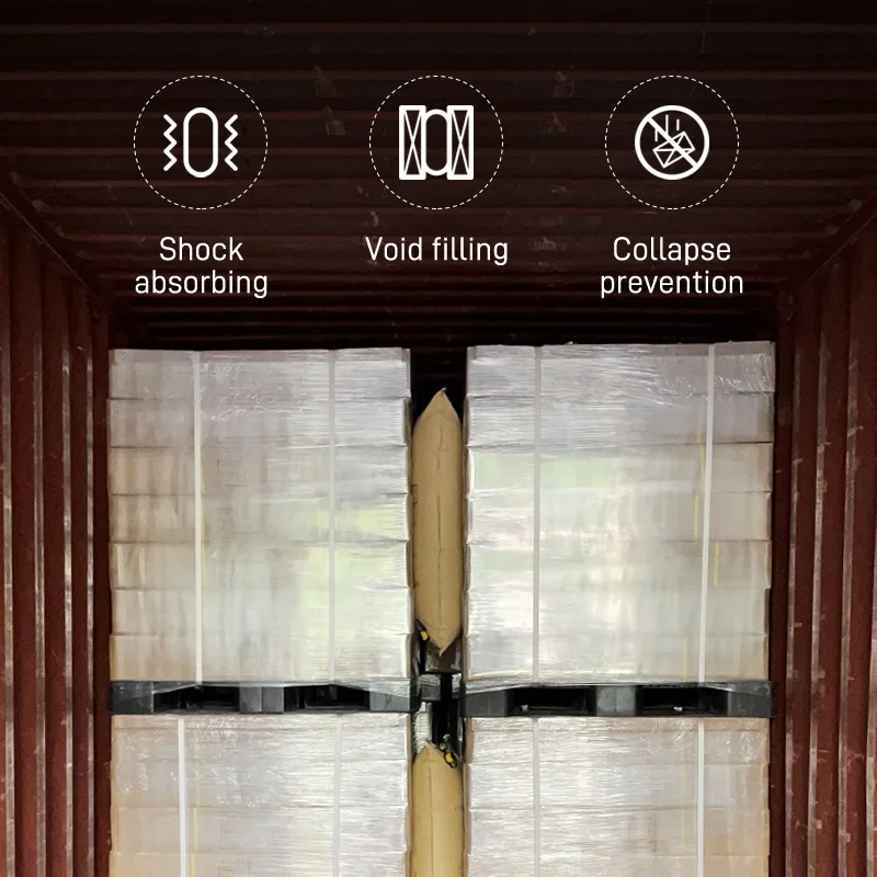 Truck International Shipping Container Shockproof Kraft Paper Air Dunnage Bag