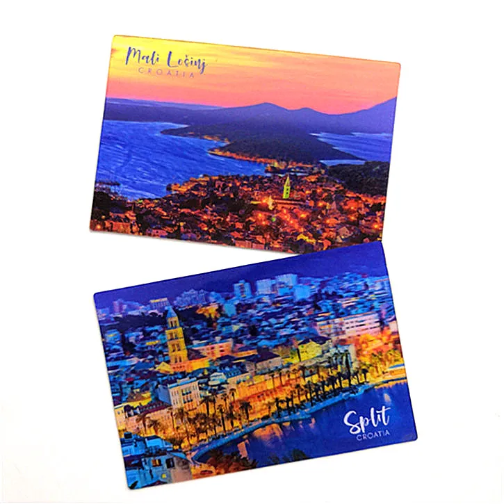 High quality promotional lenticular 3d fridge magnet tourism, 3d refrigerator magnet for tourist