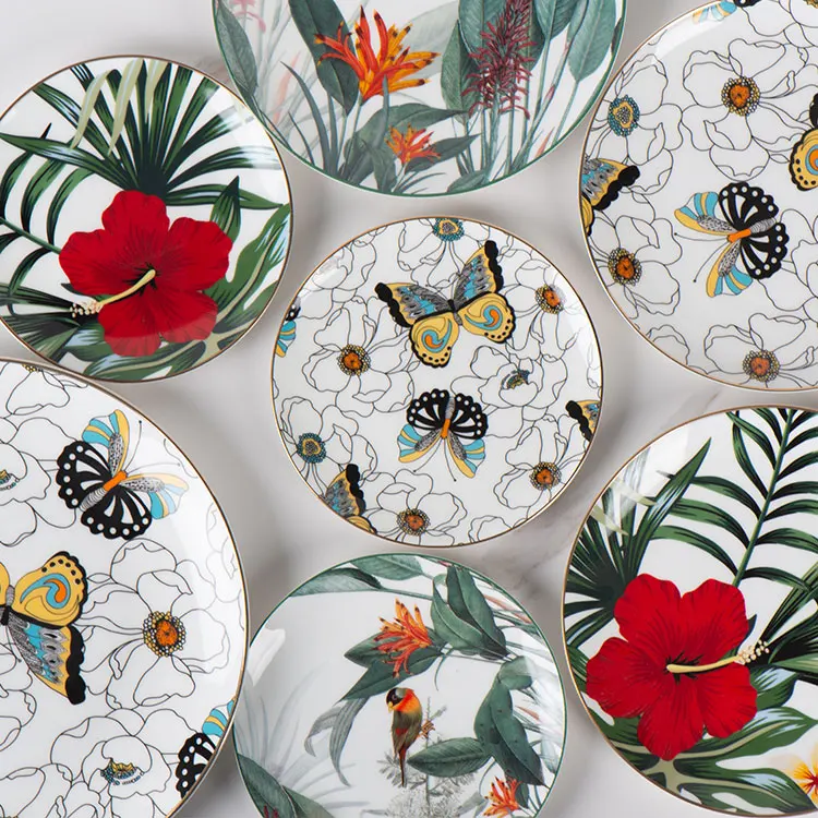 Wholesale Bulk luxury plates Reusable Gold Round Dish Under Dinner Plate Wedding Charger Plate