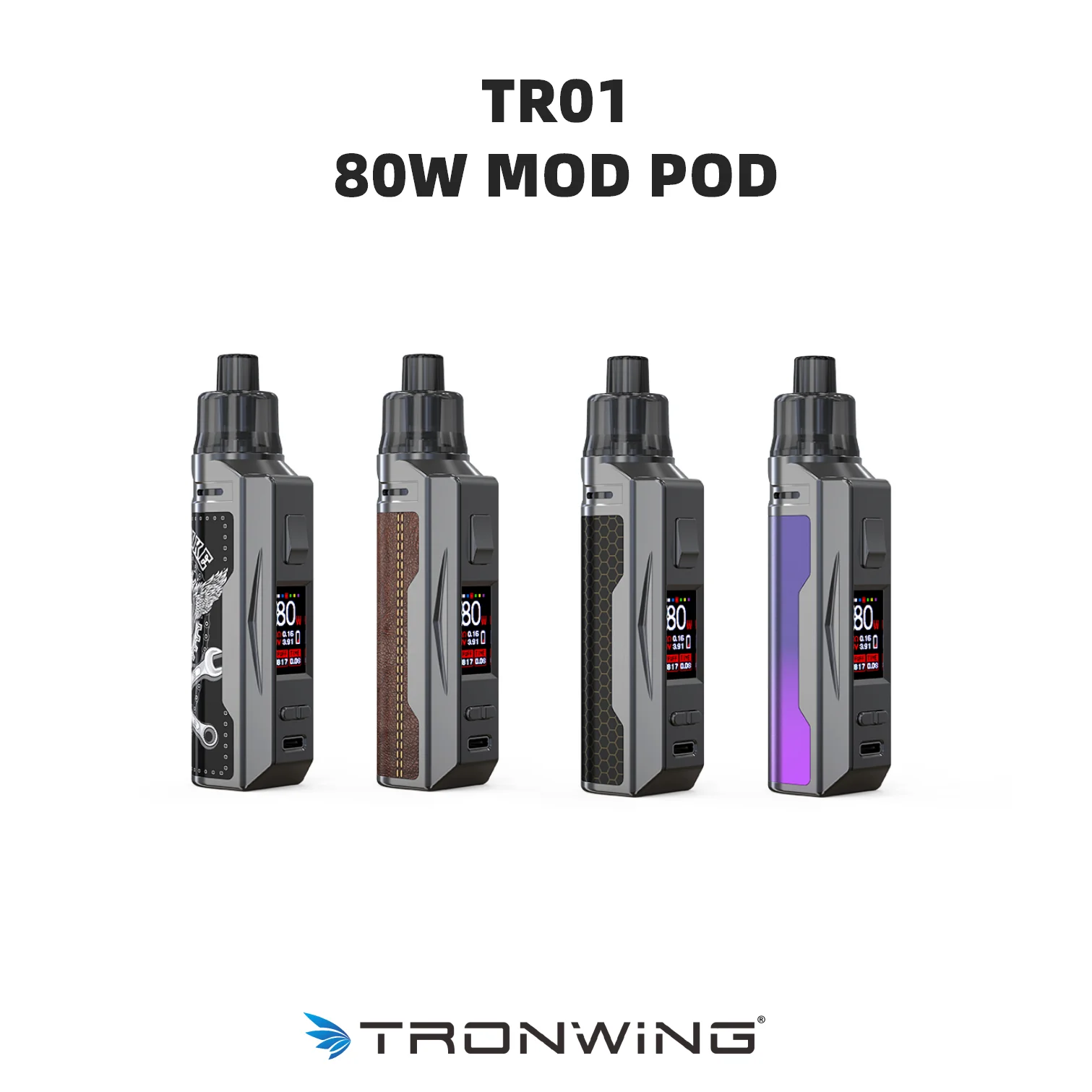  80 Вт OEM и ODM TRONWING TR01 MOD POD устройство с LTD сетчатой катушкой