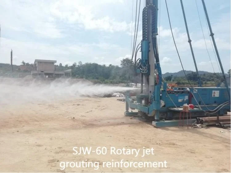 SJW-60 without the removal of drill rod Trailer Mounted  drill rig reduce labor costs Borehole drilling rig