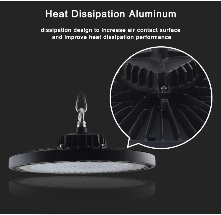IP65 high bay light multi-power CCT selection 100W 150W 200W 240W warehouse UFO Led high bay light