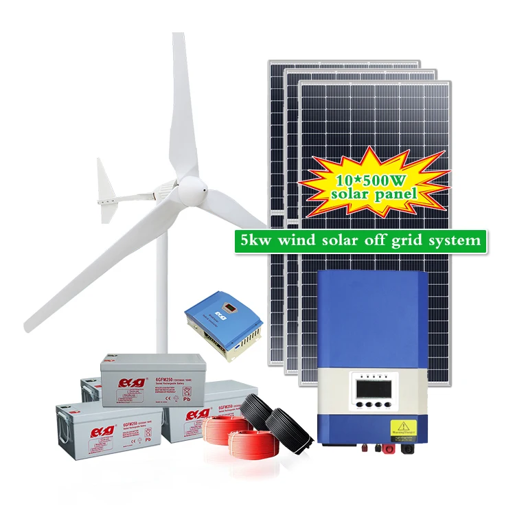 ESG Complete Set 5KW wind turbine alternative energy generators 3kw 5kw 10kw 20KW wind solar hybrid power system