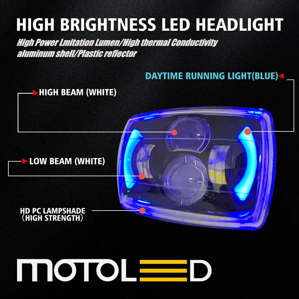 Motoled CD70 CJ125 2 в 1 HD PC абажур IP67 высокая яркость мотоциклетная фара