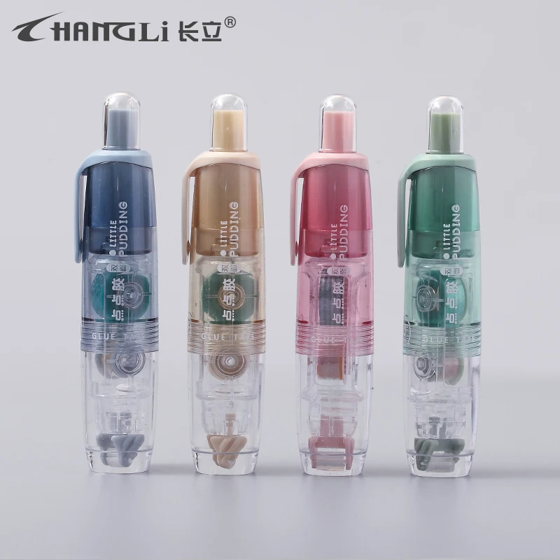 Permanent  double sided  gule  tape roller  adhesive glue tape runner  for kids students school office stationery