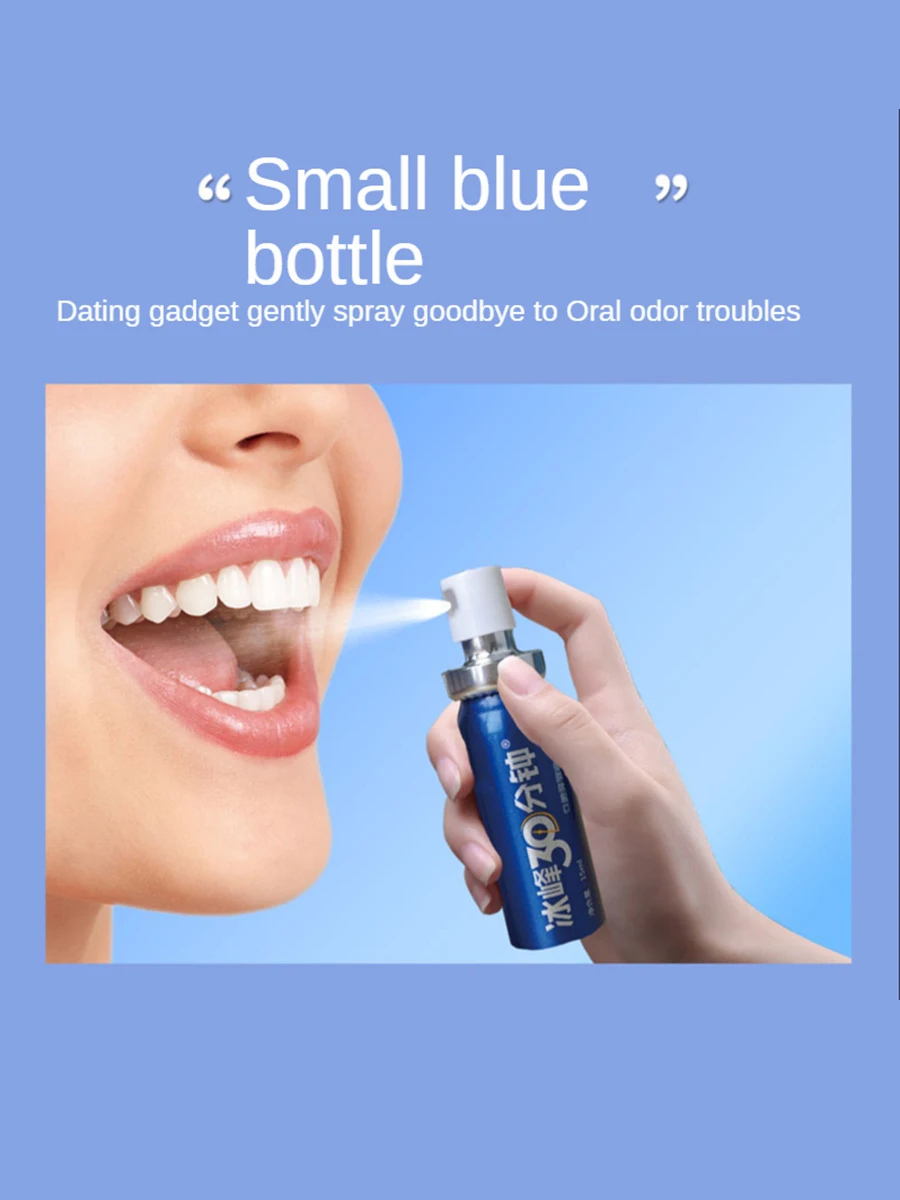 bingfeng  30 Minute Mouth Spray Fresh Breath Lasting Portable Oral Spray For Men Women Addition To Bad Breath Kissing Artifact