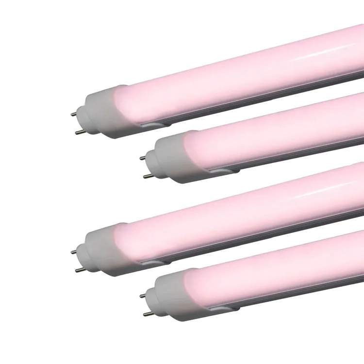 Pink meat T8 led tube CRI98 AC85-265V led fluorescence lamp for supermarket