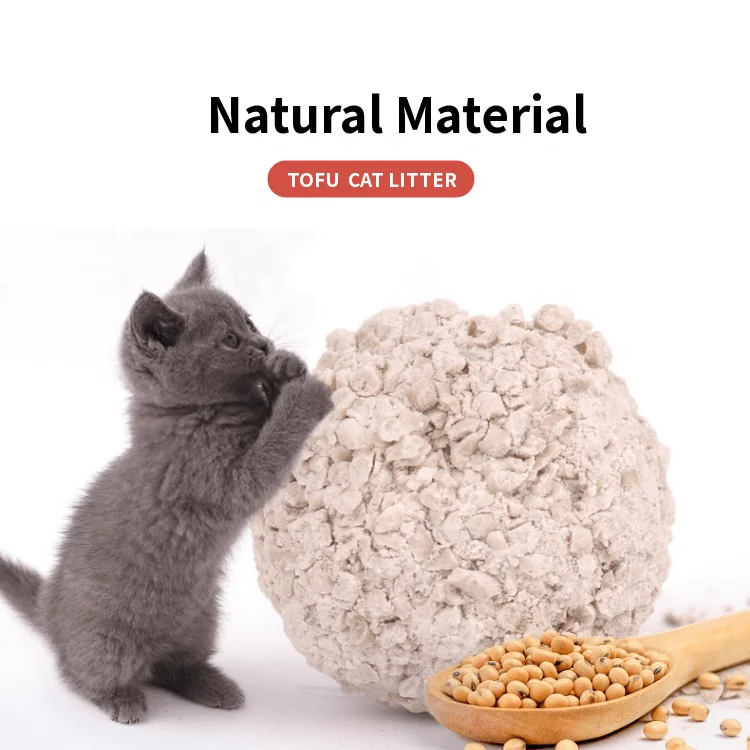 Free Sample Quickly Clumping Kind Tauhu kotoran kucing Dust Free Flushable Wheat Cat Litter Premium