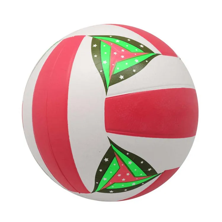 New Arrival Custom Design Durable Rubber Game Inflatable Standard Size Colorful Beach Volleyball Ball