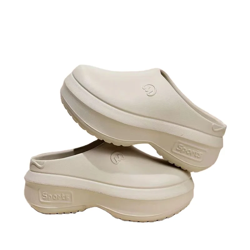 New models high quality clogs woman heels 5cm platform garden shoes girls sandals fashion design EVA mules low prices slippers