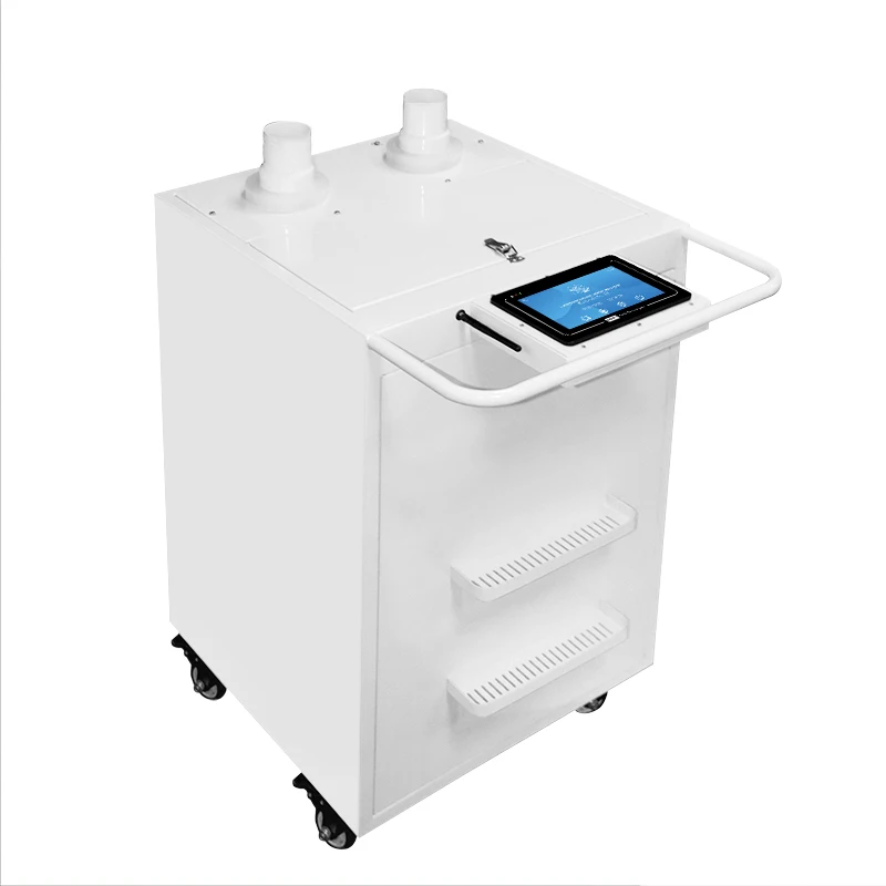 Auto disinfection system large capacity 8L/H commercial humidifier indoor industrial ultrasonic fogger portable