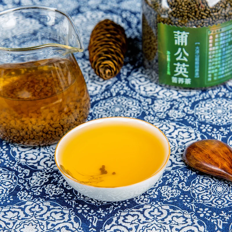 Buckwheat tea Chinese organic dandelion flower and tartary buckwheat falvor tea for weight loss slimming and detox