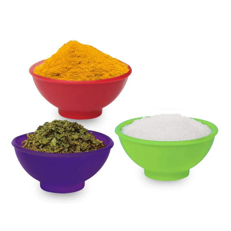 Разноцветная силиконовая Миска Для Приправ Для Кухни