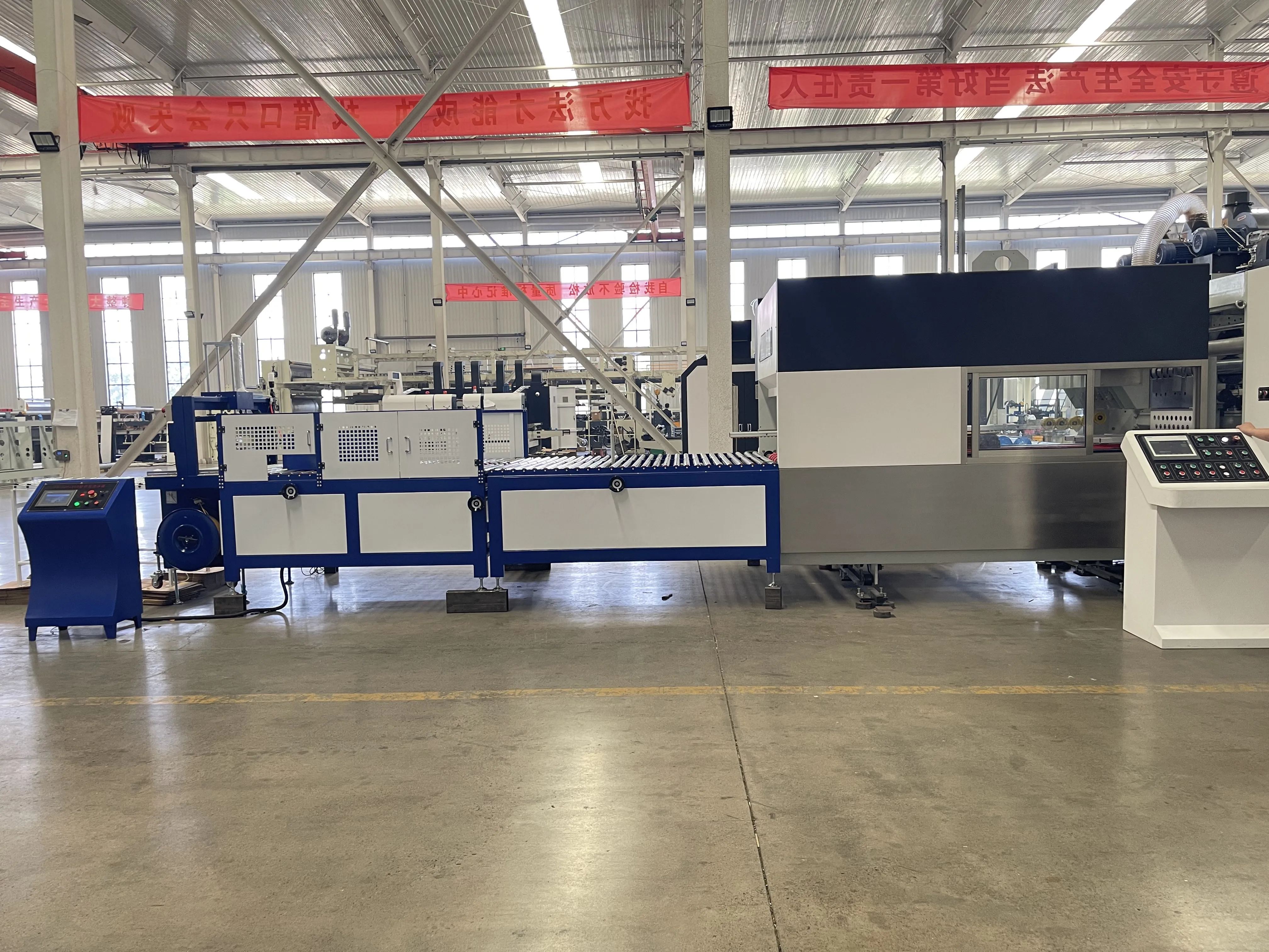 Automatic casemaker FFG Flexo folder gluer machine corrugated carton printer slotter die cutter folder gluer machine