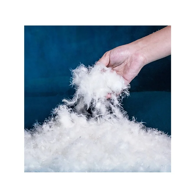 China wholesale low price bulk 75% raw goose down material washed pure white goose down for sale raw goose down material