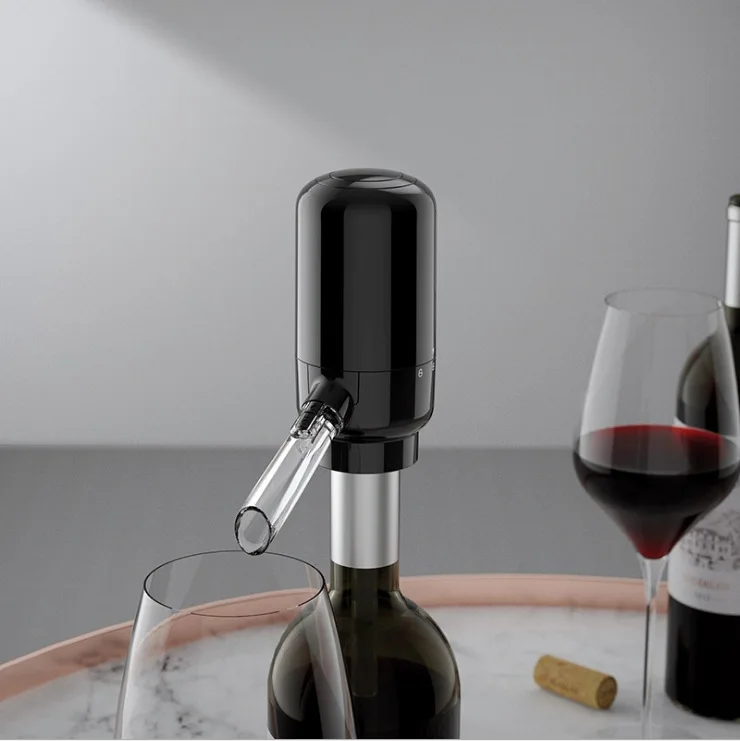 Smart Electric Accelerated Oxidation Wine Decanter Spout Washable Automatic Electric Wine Dispenser Pump