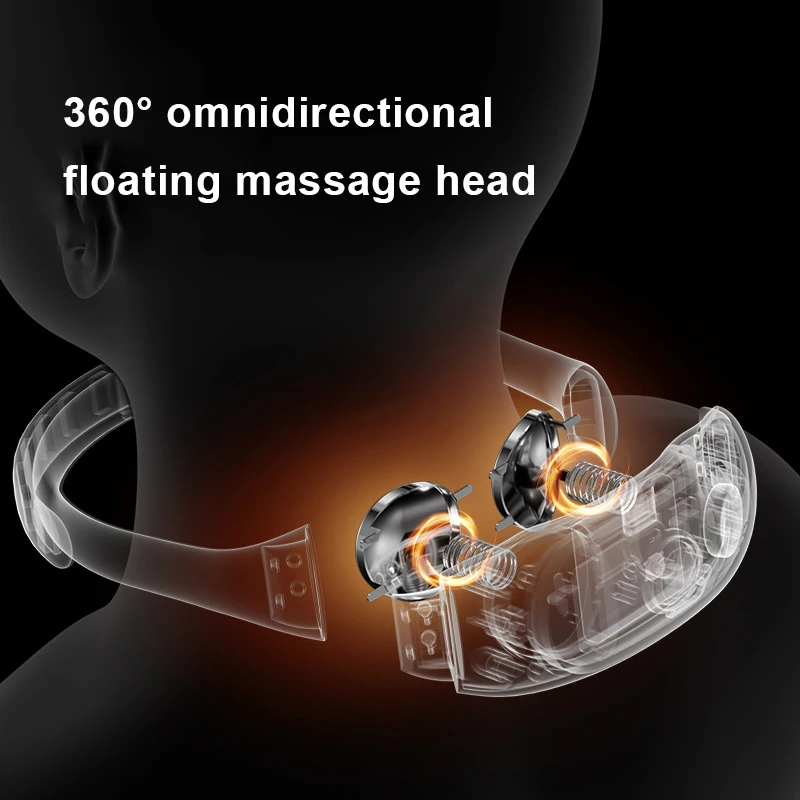 JMK Smart New Arrival OEM Neckology Wireless Bluetooth Neck Massager Hot Compress Electric App Neck Pain Relief