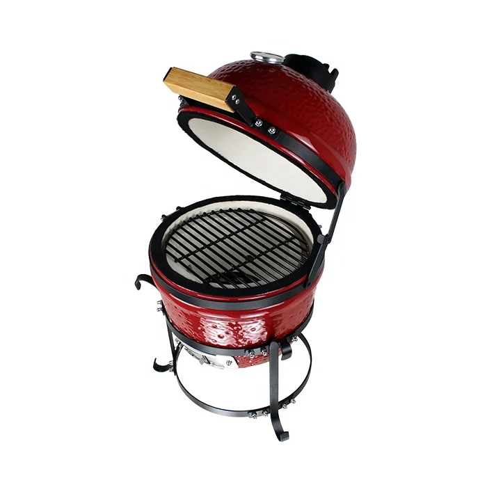 Auplex Outdoor Garden Ceramic barbecue Charcoal Mini 13 Inch Kamado Grill