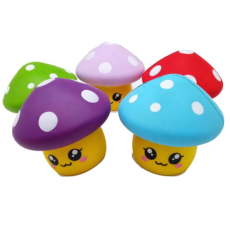 Новинка, лидер продаж, кавайная мягкая сжимаемая медленно восстанавливающая форму игрушка-сжималка в виде гриба для девочек